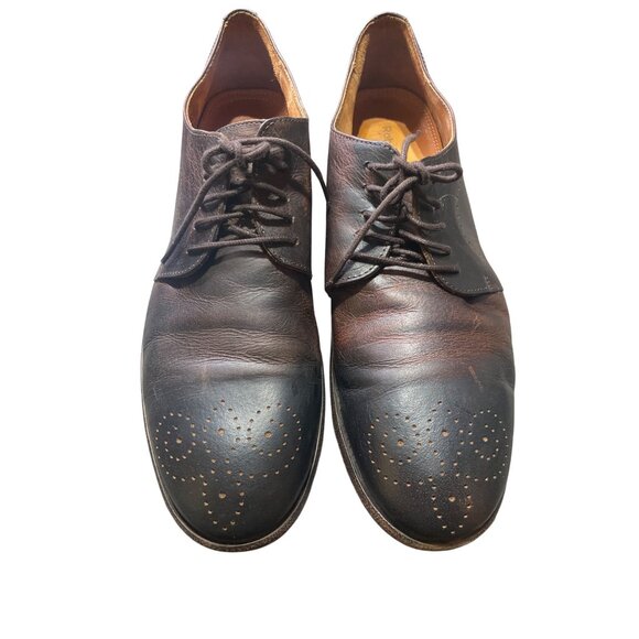 Robert Wayne Mens Brown Leather Brogue Oxfords Made In Portugal size 13 - Picture 1 of 8